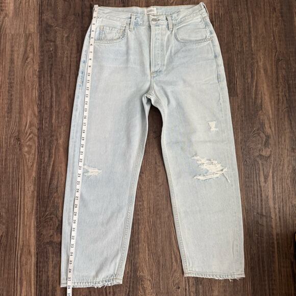 Citizens of Humanity Dahlia Bow Leg Baby Roll Jeans In Liri Light Wash Size 28 - Picture 14 of 16